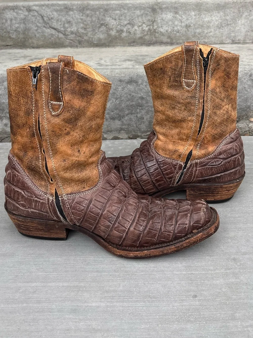 Vintage Rogers Boots Rudel Mens 11 E Leather Western